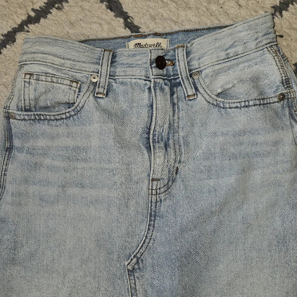 Madewell maxi length skirt in merrimon wash size 24 - Picture 3 of 6